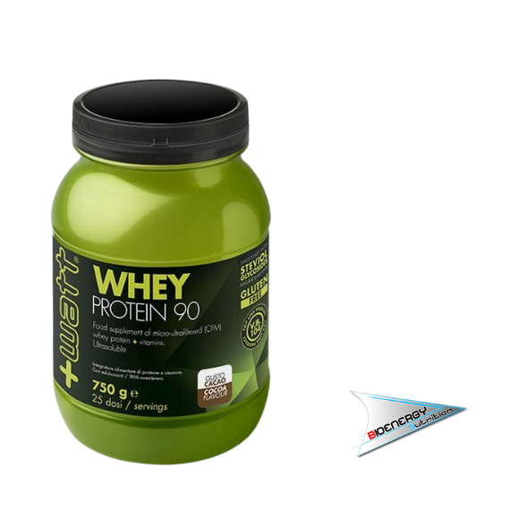 +Watt-WHEY PROTEIN 90  750 gr Cacao  